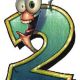 Painting by Michael Koelsh of the earthworm Jim 2 logo