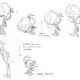 Animation key-frame sketches by Mike Dietz for the level ending animations in Earthworm Jim 2