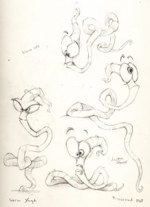 Earthworm Jim sketches