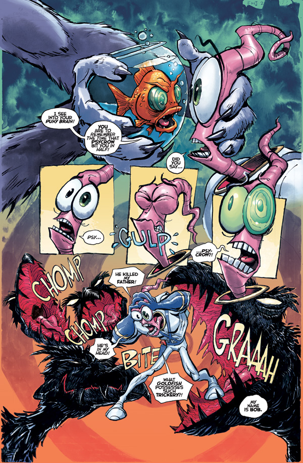Earthworm Jim Fight The Fish Comic preview